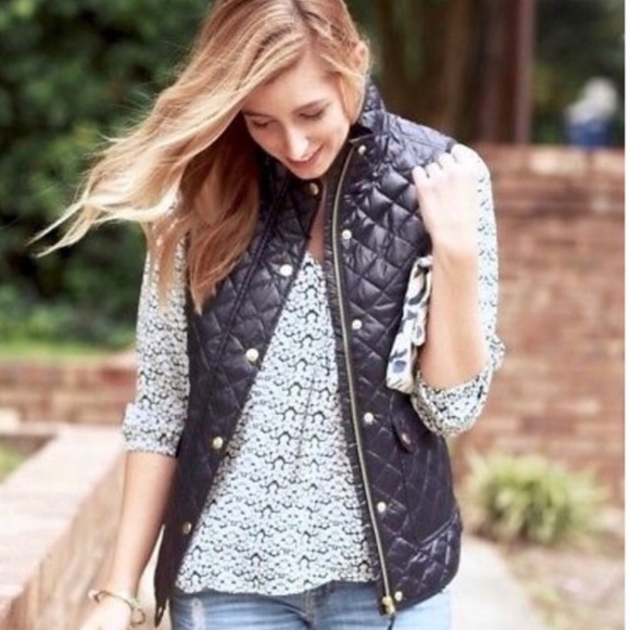 J. Crew Jackets & Blazers - JCrew Shiny Quilted Field Puffer Vest